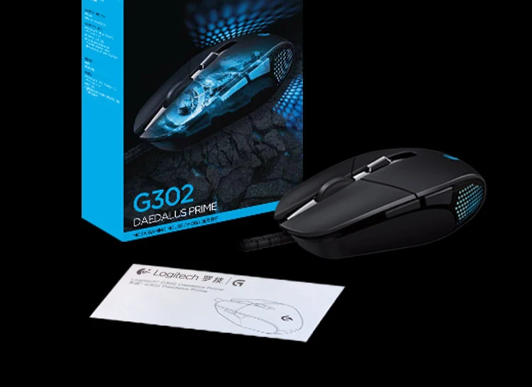 Игровая мышь logitech G302 Daedalus Prime MOBA Проводная оптическая 4000 точек/дюйм led usb подсветка настраиваемая для профессиональной игровой мыши