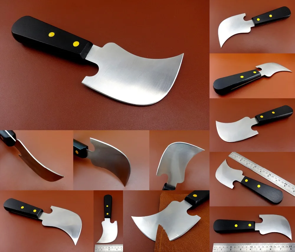 

1pc Leather Craft Single Sharp Edge Hawkbill Cutting Cutter Knife Skiving Skiver Tool Sew Carving Stitching Stamping Slicker Awl