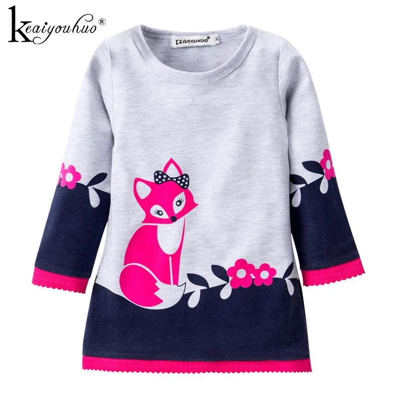 

KEAIYOUHUO Girls Dress 2018 Winter Kids Dresses For Girls Long Sleeve Children Dresses For Girls Halloween Dress Cotton Vestidos