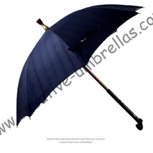 Костыль+ Зонты из латунного сплава, 8 k ребра, ткань эпонж-двухслойные, 14 мм стержень из алюминиевого сплава и стекловолокна Длинные ребра, старый