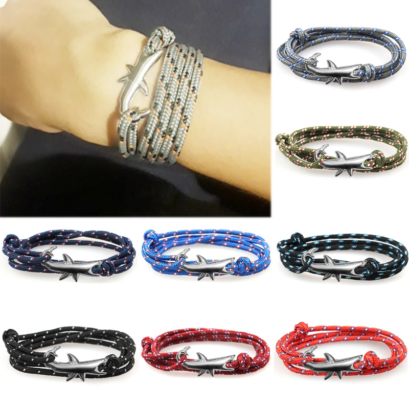 

Rope 15 Colors Candy Color Men Exquesite Beautiful 2018 New Arrival Shark 1PC Seaside Bracelet Gifts Adjustable Party Women