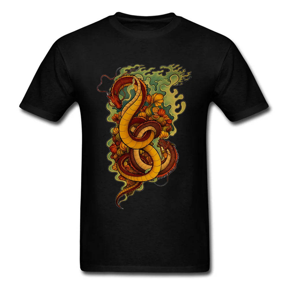 

Dragons On Men T-shirt Chinese Style Mens T Shirt Black Vintage Tops Cotton Tees 2018 New Fashion Custom Clothes Plus Size