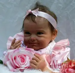 Npk силикона Reborn Baby куклы в розовый около 22 дюймов прекрасный возрождается кукла для ребенка подарок куклы Reborn Baby Игрушки