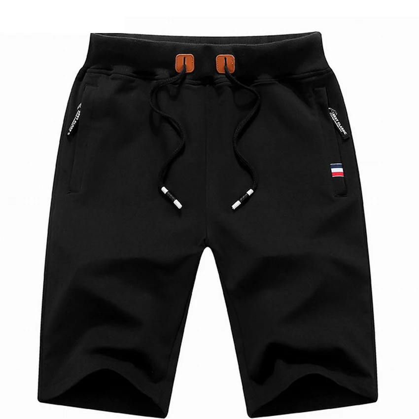 Деревянные новые летние хлопковые шорты мужские модные воздухопроницаемые пляжные шорты мужские s бермуды мужские короткие брюки 1 - Цвет: Black
