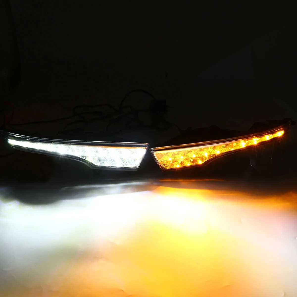 Led Drl для Nissan Altima Teana 2013, дневной ходовой светильник, передний бампер, противотуманная фара, Дневной светильник, головной светильник, мигание