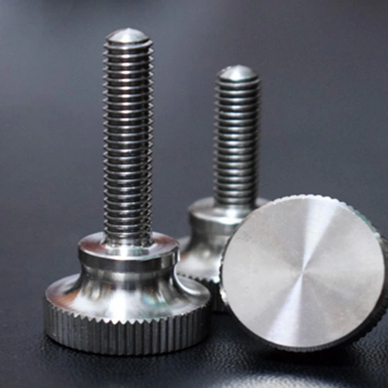 2 шт ручной винт из нержавеющей стали с высокой головкой накатанный ...