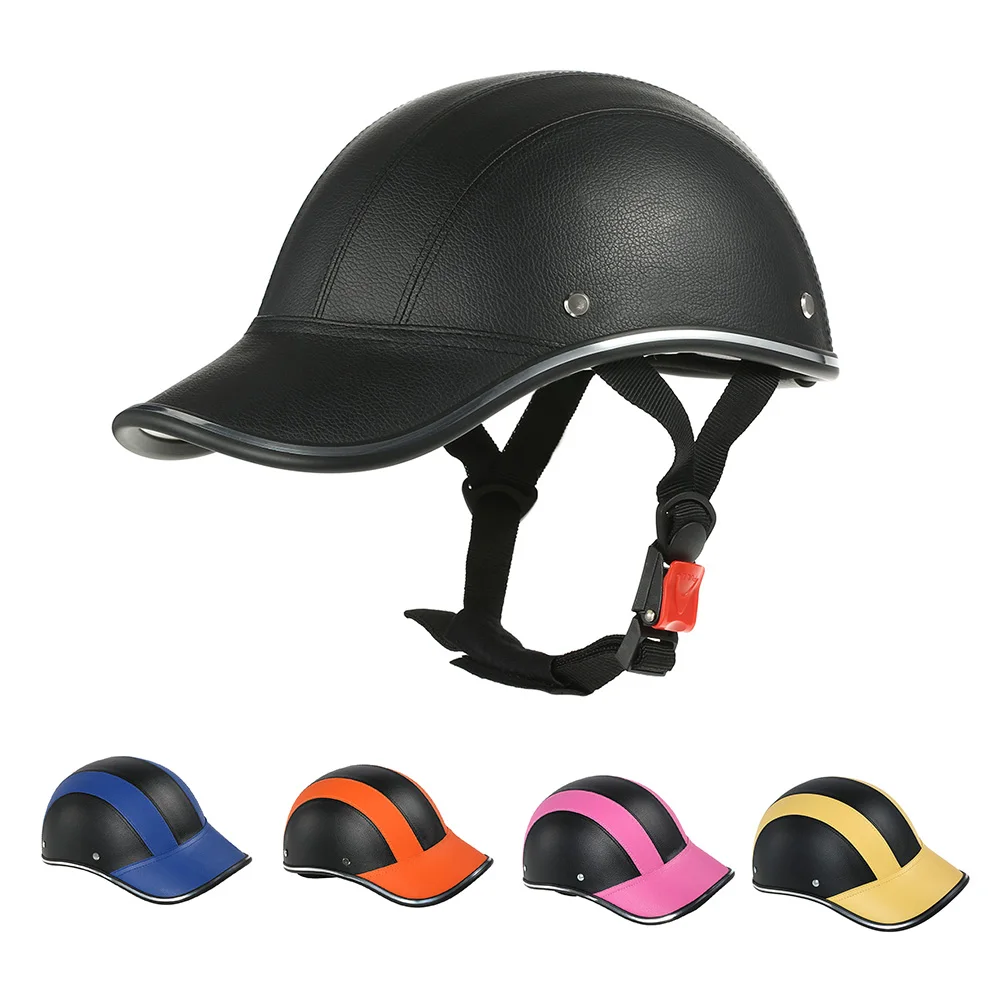 

Motorcycle Helmet Half Face Baseball Cap Style with Sun Visor