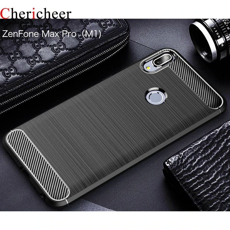 

For Asus ZenFone Max Pro (M1) ZB602KL Case Silicone Carbon Bumper Cover Case For Asus ZenFone Max Plus M1 ZB602KL Case ZB601KL