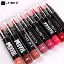 Матовая помада-карандаш Водонепроницаемый, Длительное Действие, 12 цветов для макияжа губ стойкая увлажняющая, не оставляющая следов матовая помада для губ, легко наносится