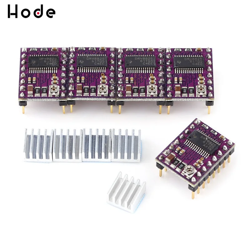 

3D Printer parts StepStick DRV8825 Stepper Motor Driver With Heat sink Carrier Reprap 4-layer PCB RAMPS replace A4988 Driver