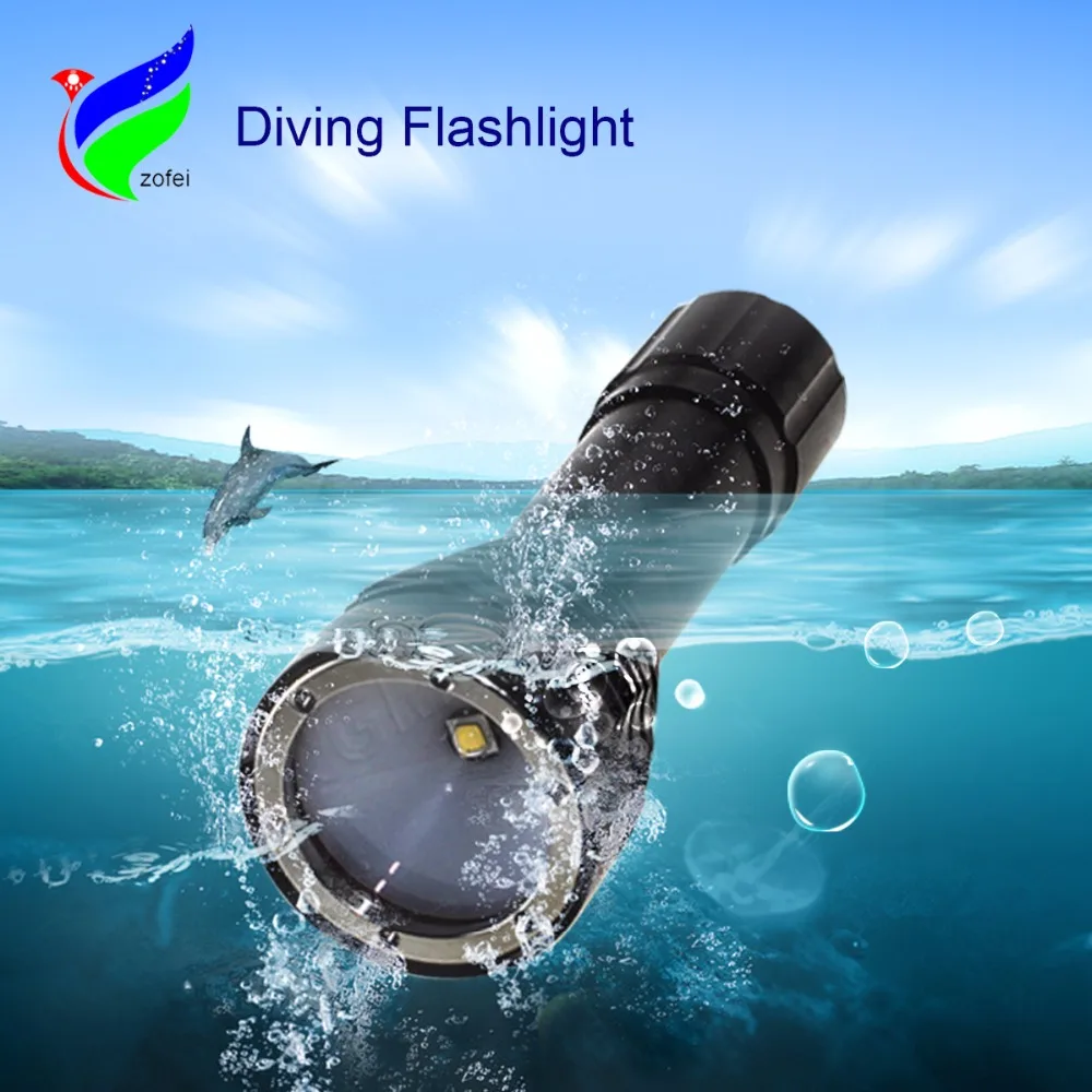 powerful led Diving Flashlight underwater 100m CREE XM L2 LED Torch