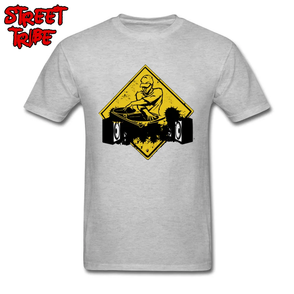 Mens Brand New Leisure T Shirt O Neck Labor Day 100% Cotton T-Shirt Unique Short Sleeve disc jockey music dj mix T Shirt disc jockey music dj mix grey