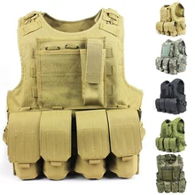 Быстросъемный военный модульный Тактический Жилет Molle CIRAS, штурмовой жилет, боевые жилеты для страйкбола, включает в себя чехол и сумку для аксессуаров