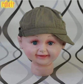 

PVC Plastic Kid MannequinHead for Hat Display ,Baby Girl and Boy Mannequin Head,Children Mannequin With Hair
