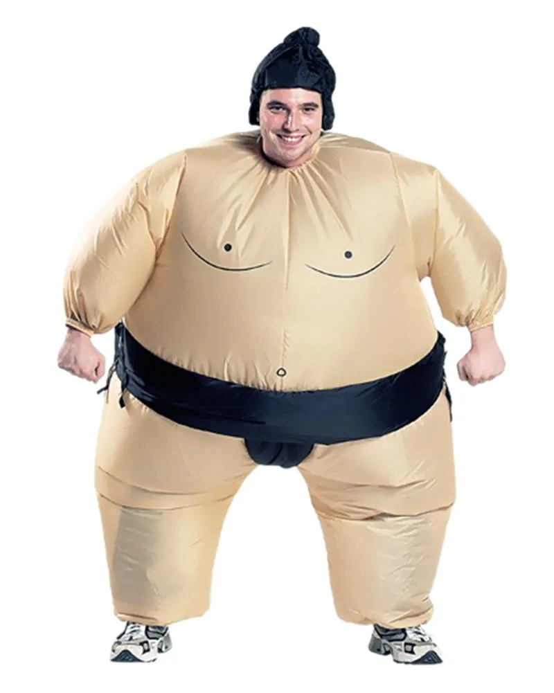 

Hitmebox New Arriavl Inflatable Adult and Children Sumo Wrestler Fancy Dress Halloween Cosplay Costumes One Pieces High Quality