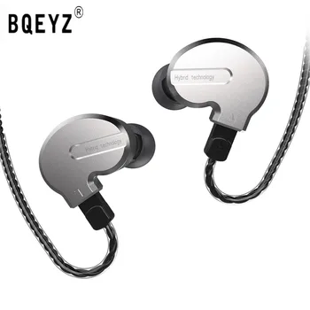 

BQEYZ KB1 1BA 2DD Mixed Earphone HIFI Bass Running Earplug Earphone 0.78PIN Reversible Cable Headset KC2 BQ3 V80 ZST ZSN T3 T2