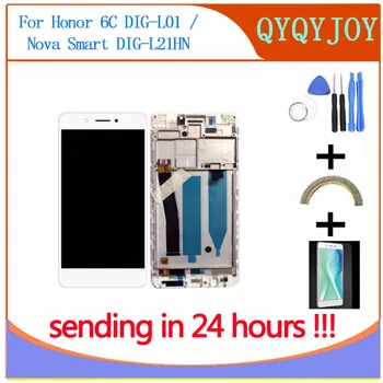 

100% Tested OK LCD DIsplay + Touch Screen Digitizer Assembly For Huawei Honor 6C DIG-L01 / Nova Smart DIG-L21HN