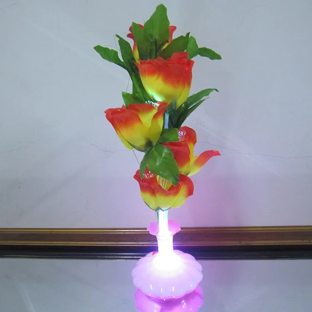 1pc Led Artificial Flowers Optical Fiber Lamp Flower Calla Lily