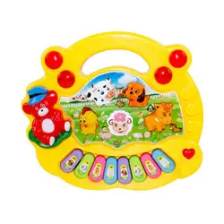 Мини красочные пианино животных Звук Музыка детский музыкальный инструмент малышей прочный пластик развития раннего образования игрушка