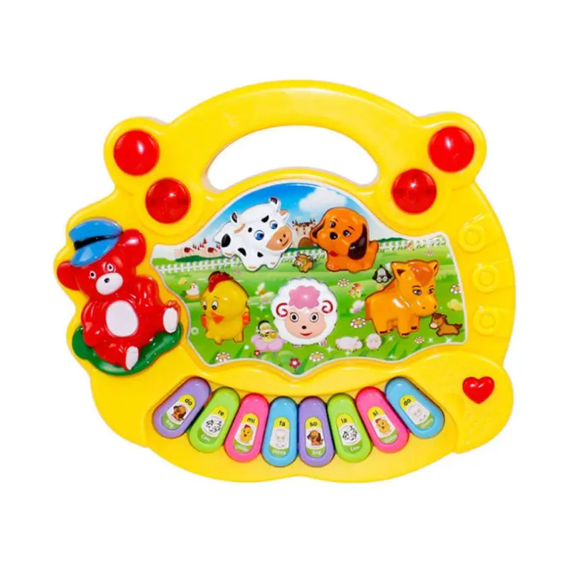 

Mini Colorful Piano Animal Sound Music Kids Musical Instrument Toddlers Durable Plastic Kids Development Early Educational Toy