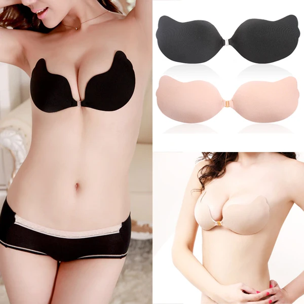 

New Sexy Push up Seamless Bra Adhesive Silicone Backless Wedding Bralette Strapless Invisible Women Underwear S4