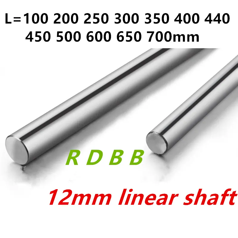8mm 10mm 12mm 16mm Linear Shaft 100 150 200 250 300 350 400 450 500 550 600 700 800 Mm Chromed Harden Rod Linear Motion Shaft image 2