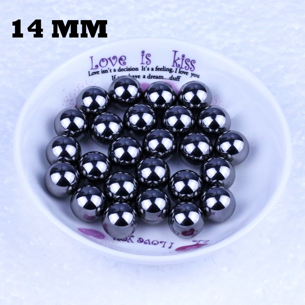 Free Shipping 10 Pcs Hunting Slingshot Stainless AMMO Steel Balls 14mm