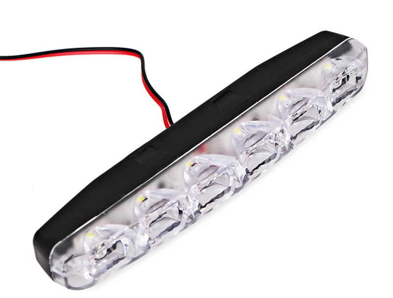 Высокое качество 1 пара DRL 6 светодиодов Автомобильные дневные ходовые огни DC 12V