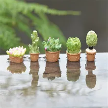 5pcs Cactus Pot Statue Resin Crafts Mini Fairy Garden Decor Bonsai ... 5pcs Cactus Pot Statue Resin Crafts Mini Fairy Garden Decor Bonsai ...