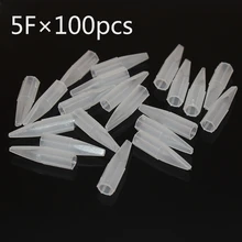 Постоянный макияж одноразовая бровь пластиковые насадки Белый цвет 100 шт./пакет 5F