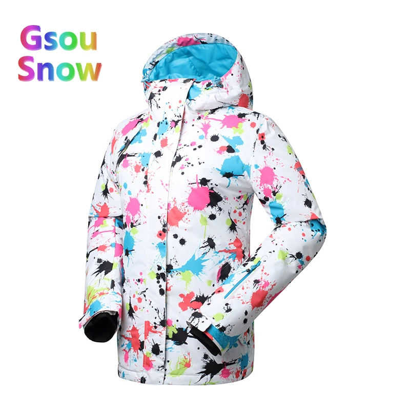 Gsou Sonw Outdoor Sports Winter Women's Skiing Clothing Snowboarding Sets Warmer Ski Jackets Waterproof Ski Pants Suits