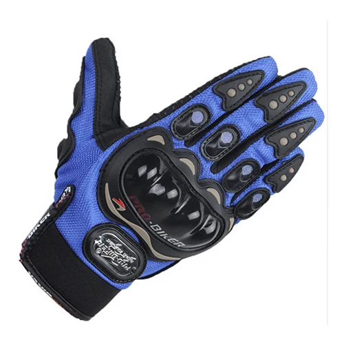 Probiker guantes moto rcycle гоночные перчатки luvas moto ciclismo luvas de moto luva moto cross перчатки moto rbike перчатки полный сезон - Цвет: blue