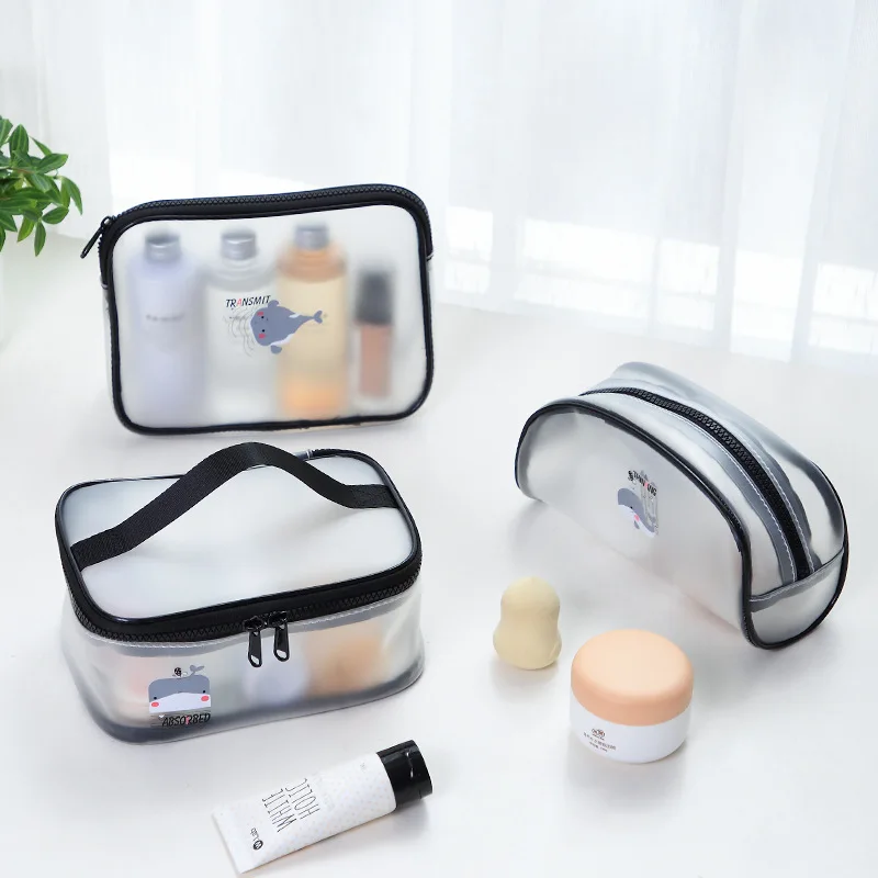 

Boxi Waterproof Transparent Cosmetic Bag Women Makeup Bag Case Portable Travel Large Capacity Make Up Organizer Wash Storage Bag