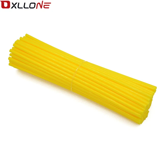 72 piece Motorcycle Wheel Rim Spoke Skins Covers Wrap Tubes White Red Dark blue Sky Blue Yellow Purple Pink Green Orange Grass Yellow