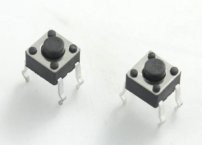 

1000pcs/lot Tact Switch 4.5x4.5x3.8 mm Vertical Straight through hole 4 pins tactile light push button switches Rohs Reach