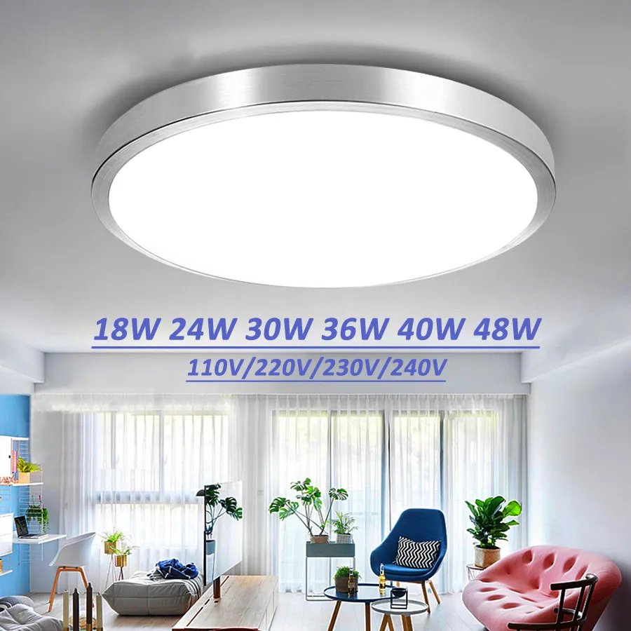 

Ceiling Led Lighting Lamps Modern Bedroom Living Room Lamp Surface Mounting Balcony 18w 24w 30w 36w 40w 48w AC 110V/220V Ceiling