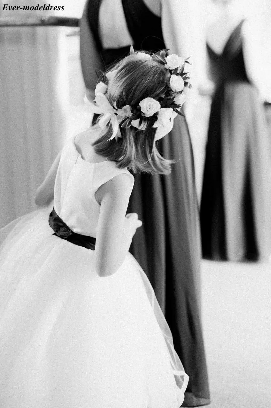 Hot Flower Girl Dresses A-Line Sashes Ankle Length Wedding Birthday Party Dress First Communion Party Gowns