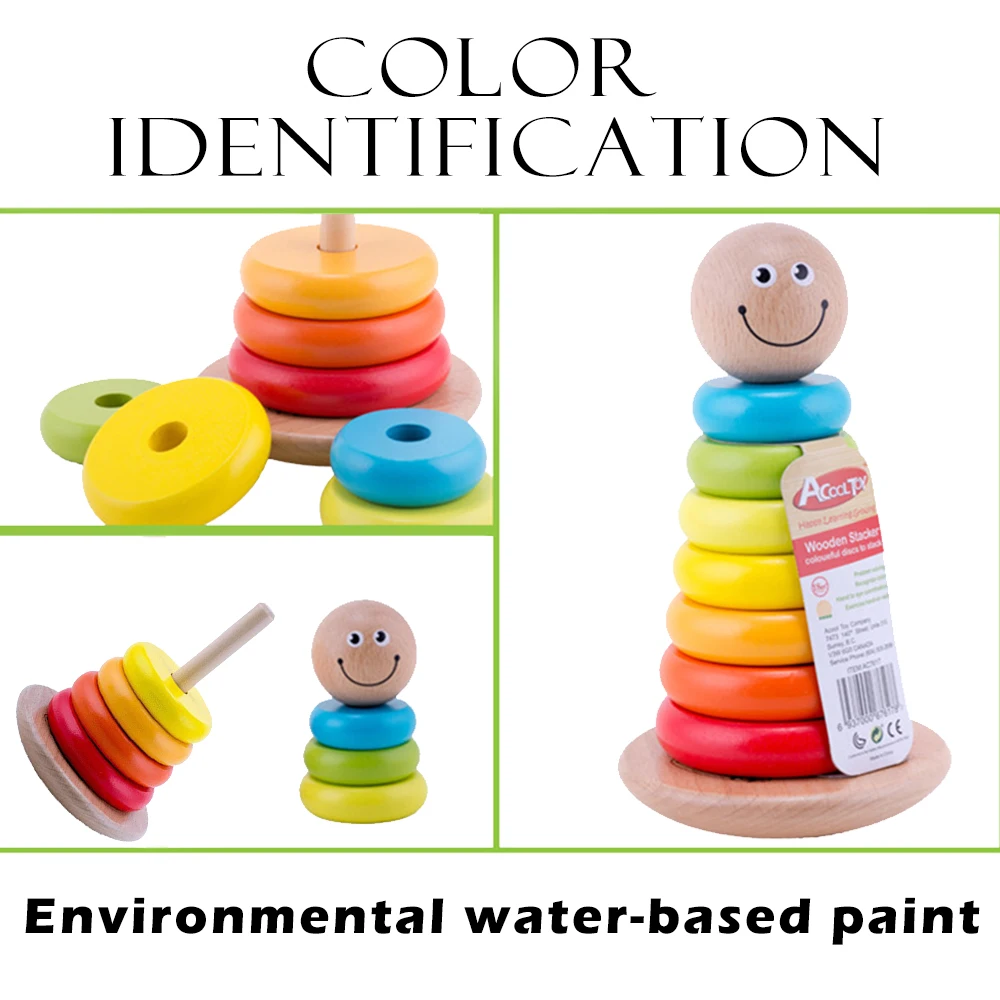 9 шт./компл. деревянные строительные блоки Roly Poly форма человеческого лица стакан