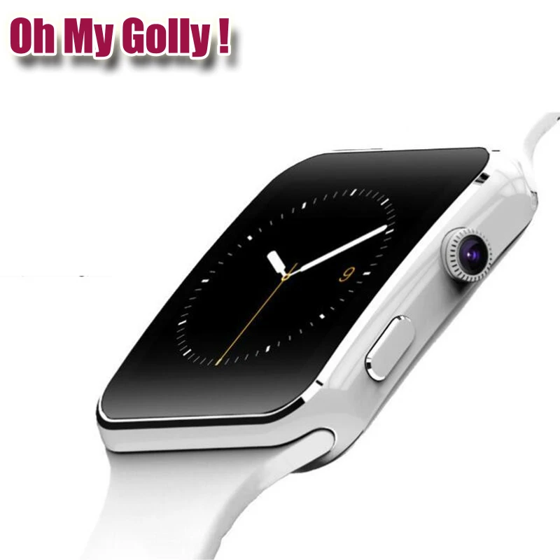 

Oh My Golly Store New Arrival X6 Smart Watch with Camera Touch Screen Support SIM TF Card Bluetooth Smartwatch