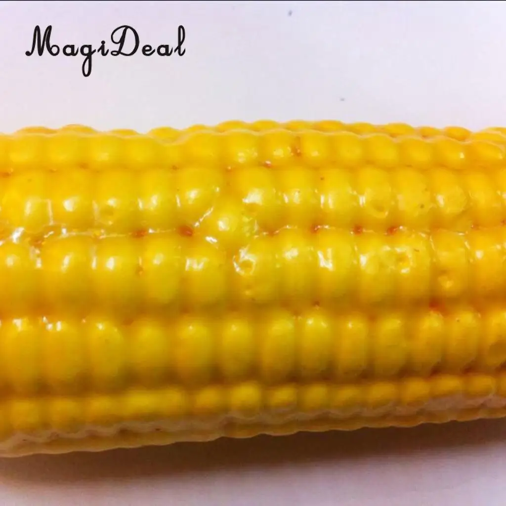 MagiDeal реалистичные поддельные кукурузы искусственные декоративные овощи кухонное украшение для дома винтажные Прорезиненные Пластиковые кукурузы