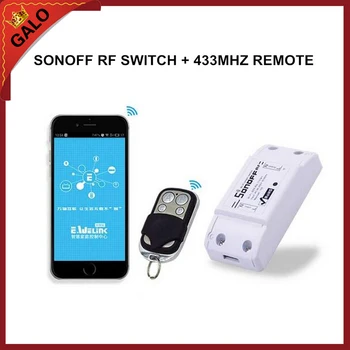 

WiFi Wireless Smart Switch 90V 110V 220V AC 10A With RF 433mhz Remote Control Receiver For Smart Home Light Door