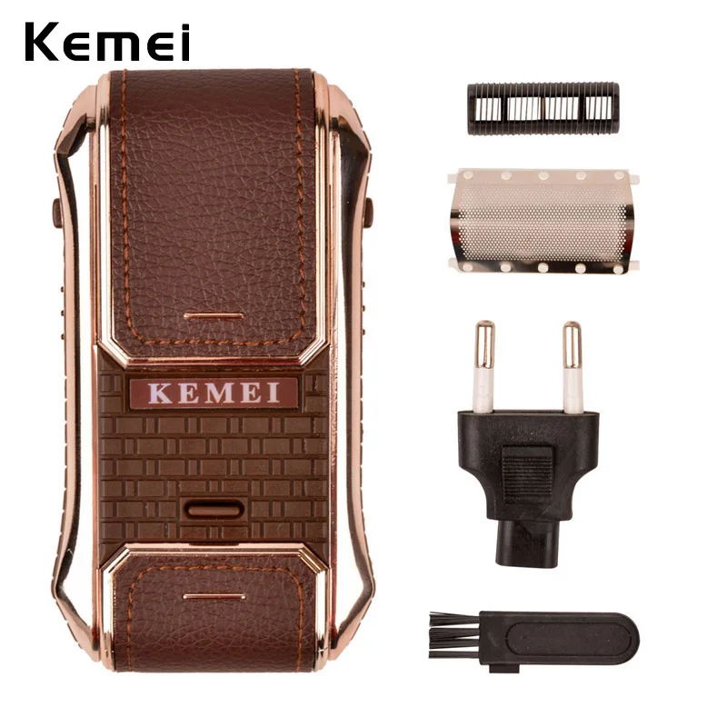 

Portable 2-in-1 Electric Reciprocating Rechargeable Men Shaver Razor Vintage Style Electric Shaving Machine beard face care 345