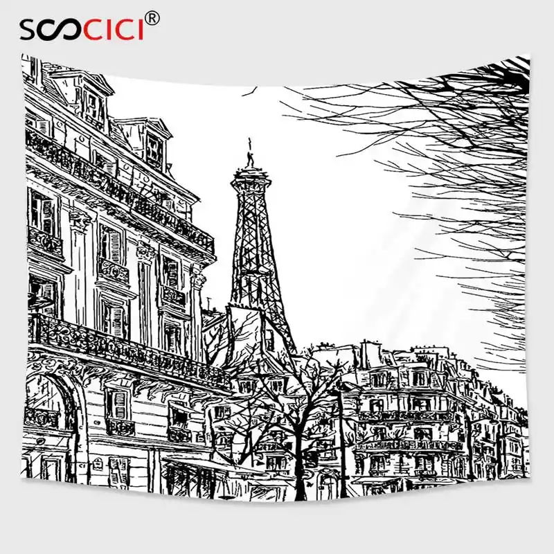 Tapiz Cutom Colgante De Pared Coleccion De Decoracion De Paris