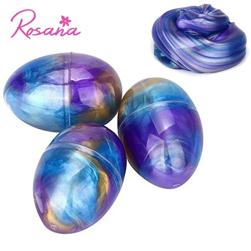 

Rosana Slime Egg Soft Modeling Clay Crystal Colorful Cloud Mud Plasticine Toys Safe Anti-stress Playdough Gift for Baby Children