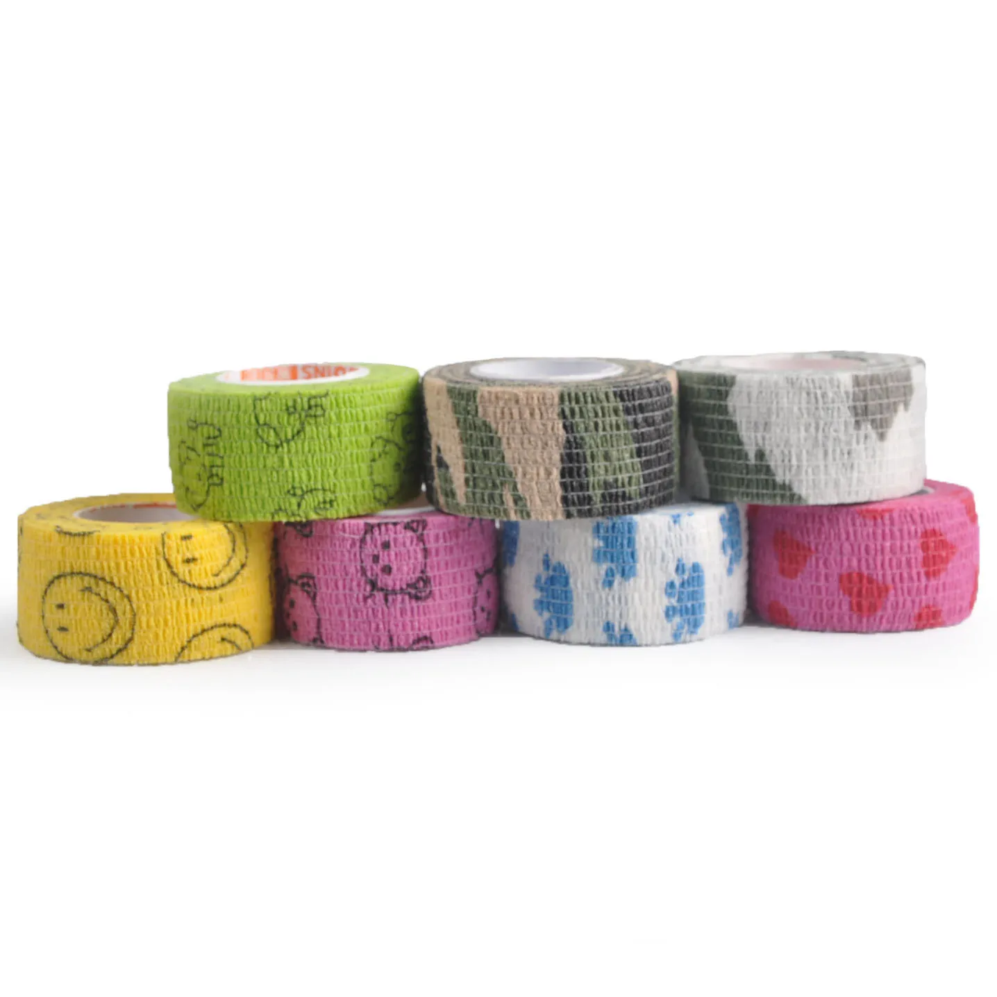 Prix pour 12 pièces/paquet 2.5 cm * 4.5 m Auto-Adhésif Bandage Wraps Élastique Adhésif de Premiers soins Bande Stretch 5 cm en gros 25 couleurs Prix pour 12 pièces/paquet 2.5 cm * 4.5 m Auto-Adhésif Bandage Wraps Élastique Adhésif de Premiers soins Bande Stretch 5 cm en gros 25 couleurs