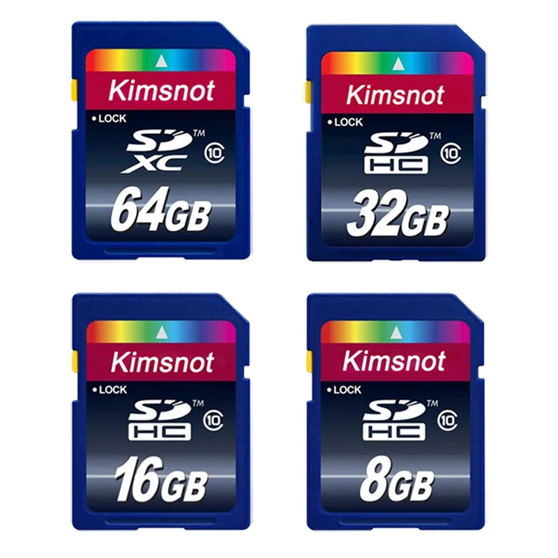

Real Capacity Kimsnot 32GB SDHC Card Flash Memory Card 64GB 16GB 8GB SD SDXC Card High Speed Class 10 C10 For Nikon Canon Camera