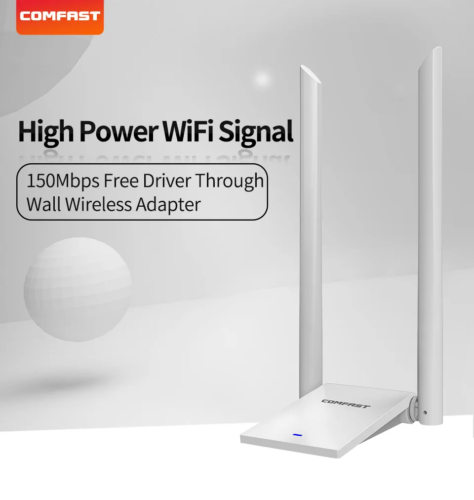 COMFAST 150 м-1300 м двухдиапазонный беспроводной адаптер Wi-Fi Wifi адаптер сетевой карты Бесплатный привод Wifi антенна большой дальности USB адаптер