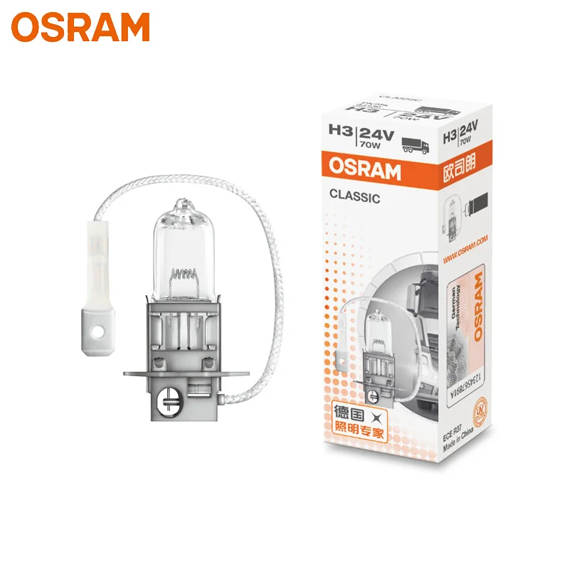 OSRAM грузовик H3 24V 70W 64156 PK22s 3200K Классические Оригинальные Фары противотуманные лампы OEM качество(один