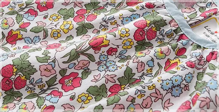 Детский комплект для девочек; Весенняя блузка с длинными рукавами и цветочным принтом+ бархатные шорты; комплект из 2 предметов; детская одежда