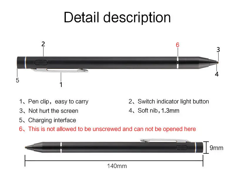 Ручка активный стилус емкостный сенсорный экран для samsung Galaxy Tab 2 3 4 S Pro 7,0 8,0 8,4 10,5 Note 10,1 дюймов планшет металлический карандаш
